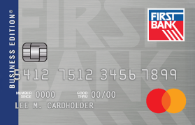 FNBO First Bank Business Edition® Secured Mastercard®