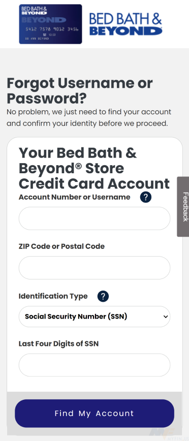 Bed Bath and Beyond Credit Card: Login & Customer Service Phone Number