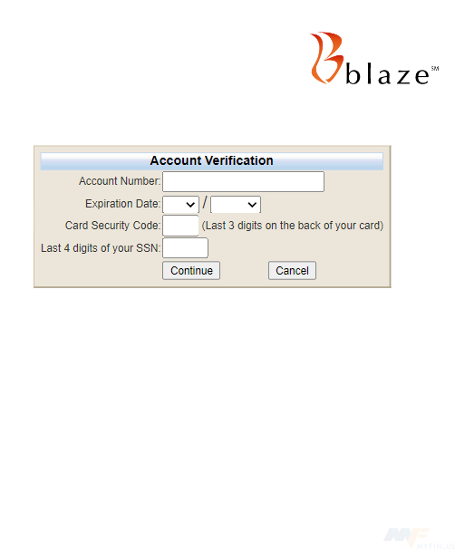 Blaze Credit Card Login Login & Customer Service Phone Number