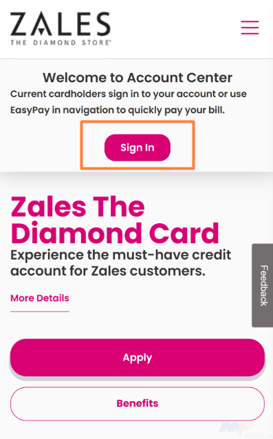 Zales Creditcard Login